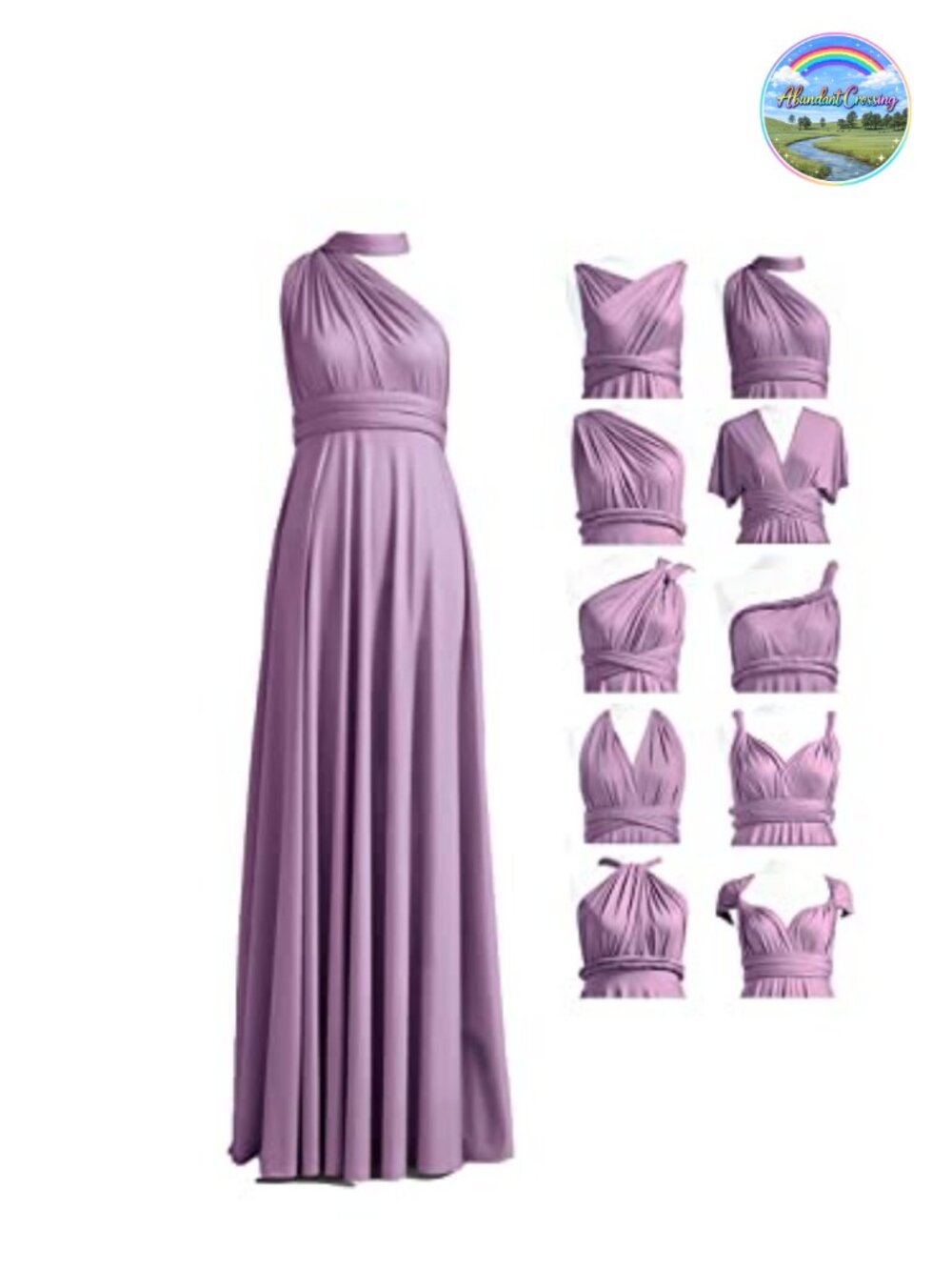 Maxi Infinity Dress Convertible Multi Way Wrap Bridesmaid Formal